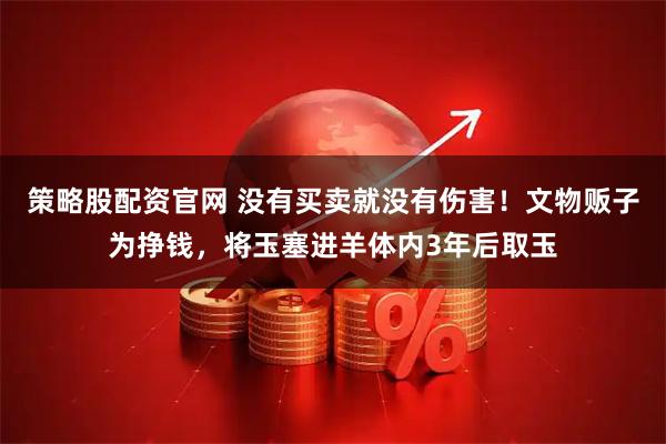 策略股配资官网 没有买卖就没有伤害!文物贩子为挣钱,将玉塞进羊体内3年后取玉